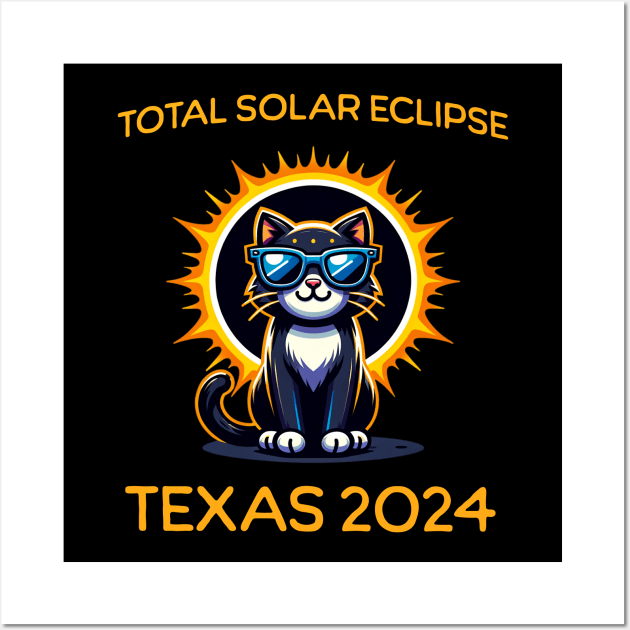 Total Solar Eclipse Texas 2024 Wall Art by JoeStylistics